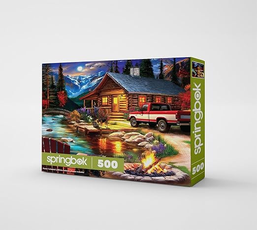 Cabin on the Creek 500 Piece Puzzle