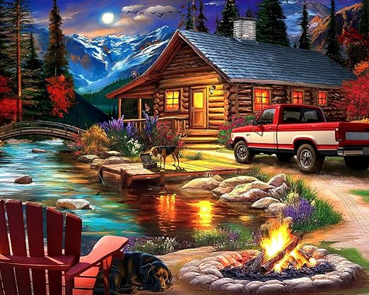 Cabin on the Creek 500 Piece Puzzle