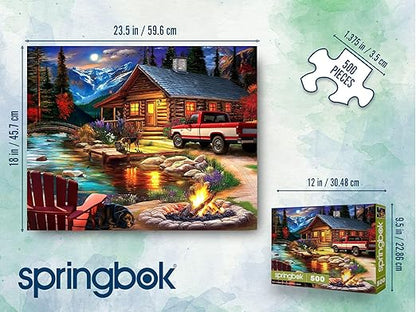 Cabin on the Creek 500 Piece Puzzle