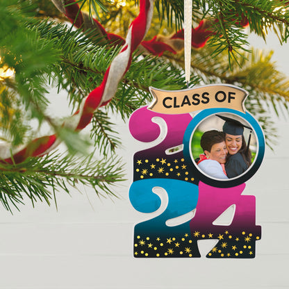 Congrats, Grad! 2024 Porcelain Photo Frame Ornament