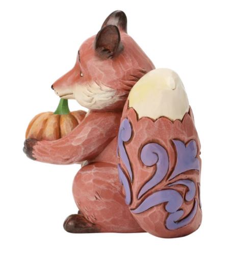 Jim Shore Fox with Pumpkin Figurine