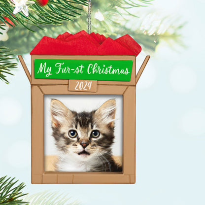 Pet's Fur-st Christmas 2024 Photo Frame Ornament