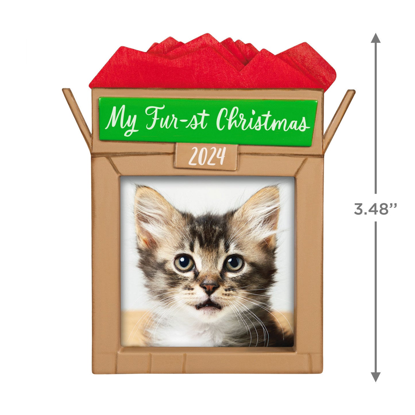 Pet's Fur-st Christmas 2024 Photo Frame Ornament