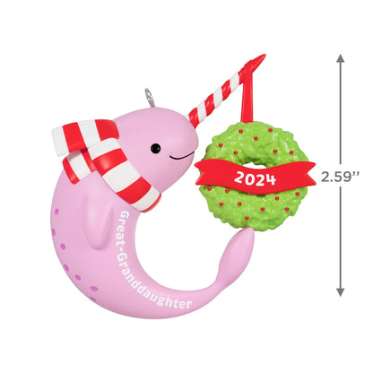 Great-Granddaughter Narwhal 2024 Ornament