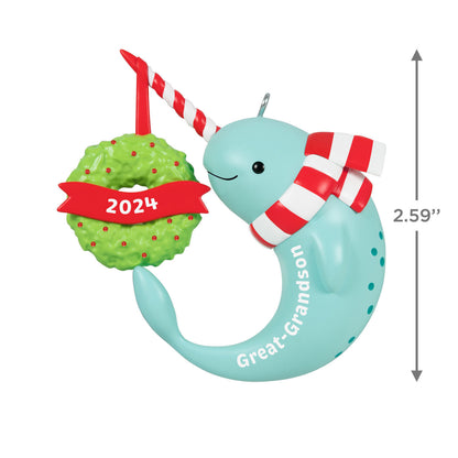 Great-Grandson Narwhal 2024 Ornament