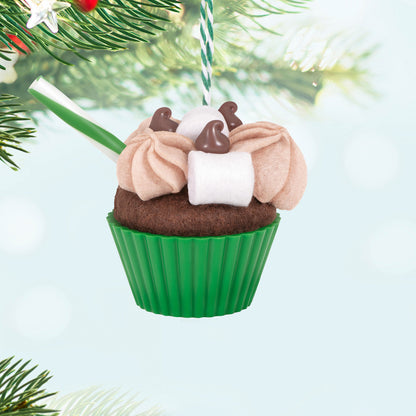 Christmas Cupcakes Cup of Cocoa Ornament