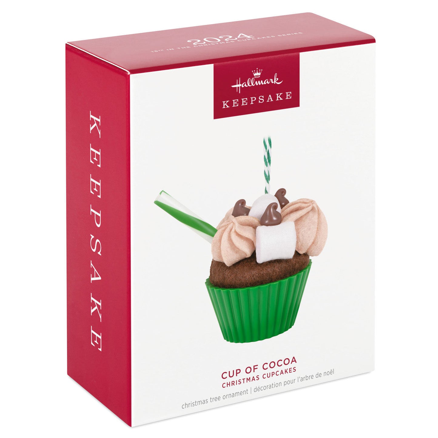 Christmas Cupcakes Cup of Cocoa Ornament