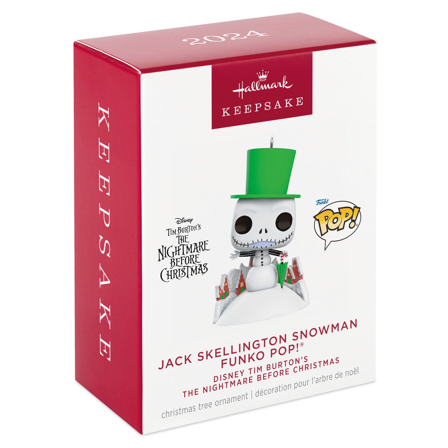 Disney Tim Burton's The Nightmare Before Christmas Jack Skellington Snowman Funko POP!® Ornament