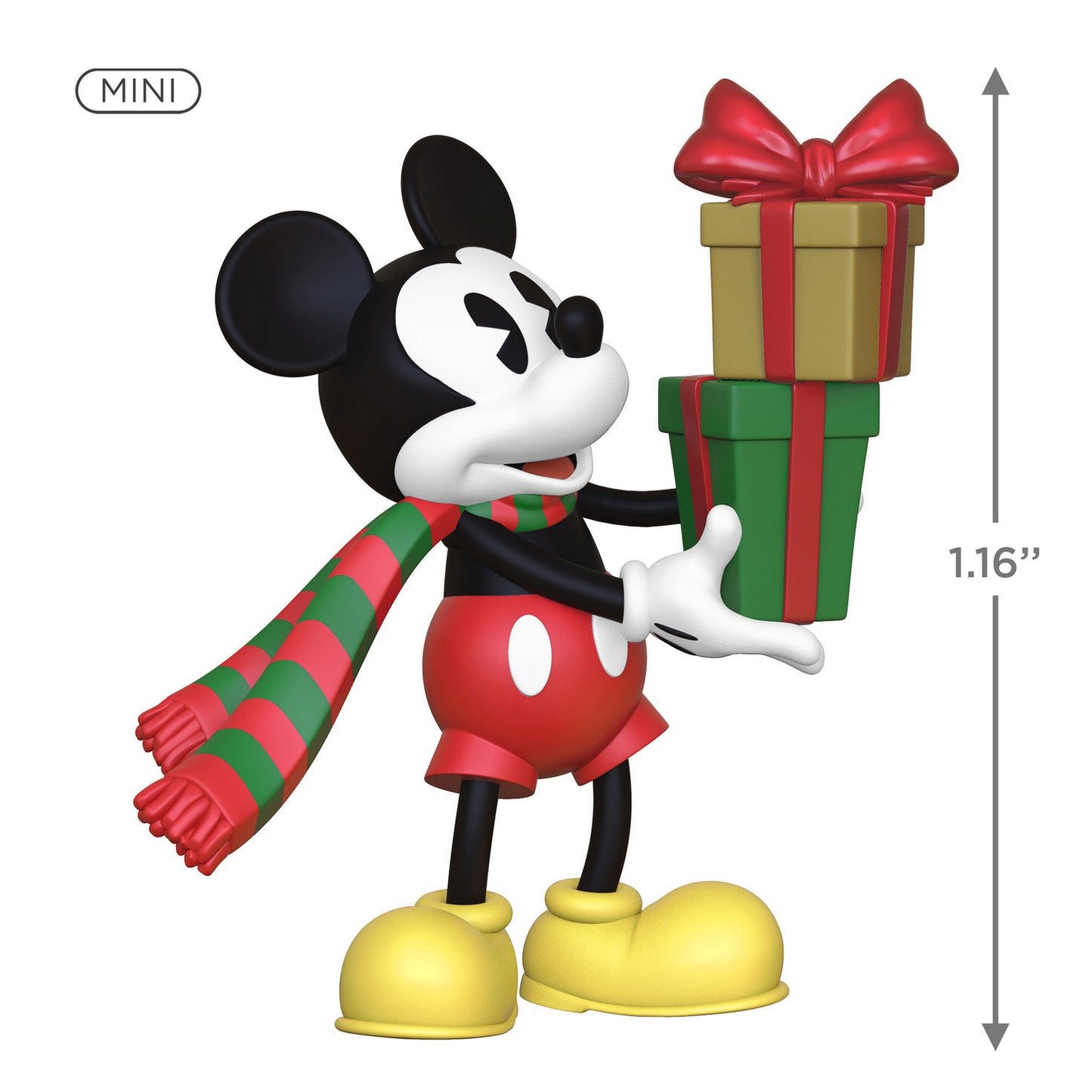 Mini Disney Mickey Mouse Mickey's Special Delivery Ornament, 1.16"