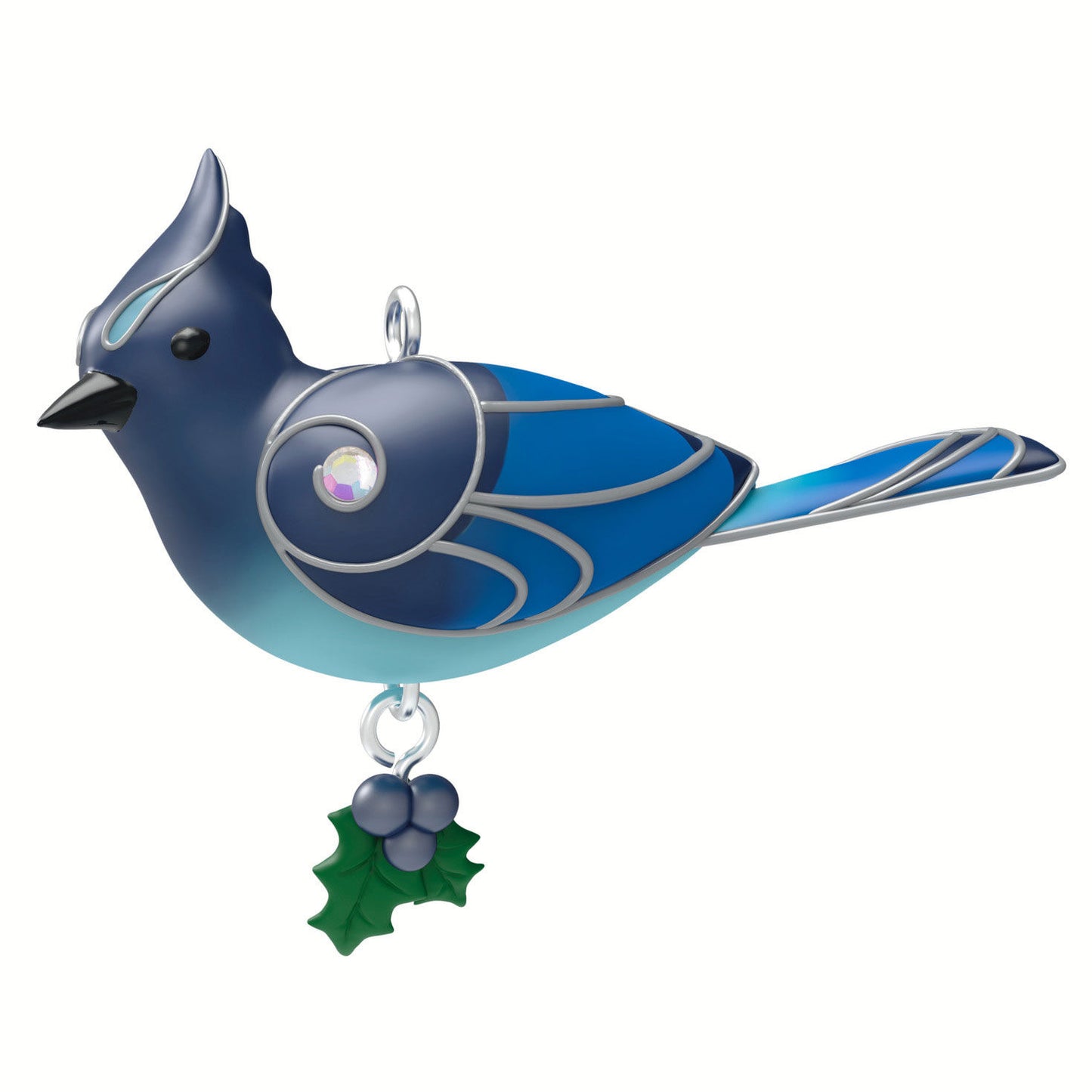 Mini Steller's Jay Ornament, 0.78"