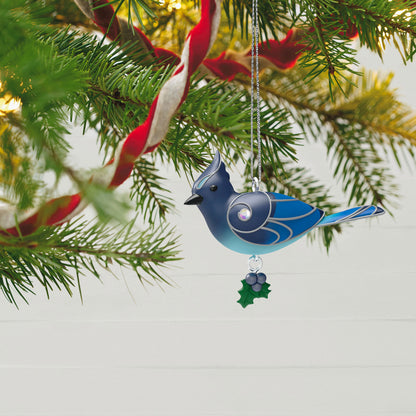 Mini Steller's Jay Ornament, 0.78"