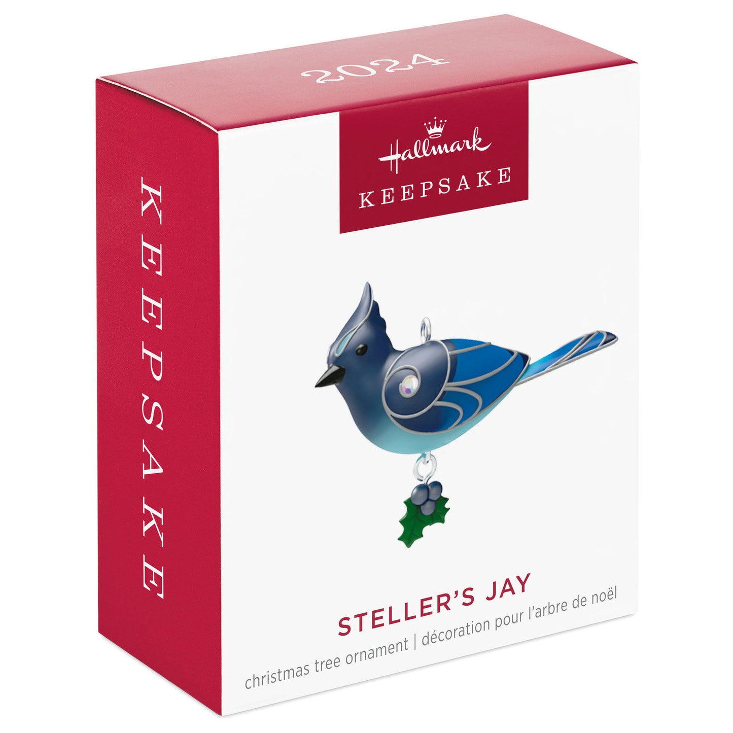 Mini Steller's Jay Ornament, 0.78"