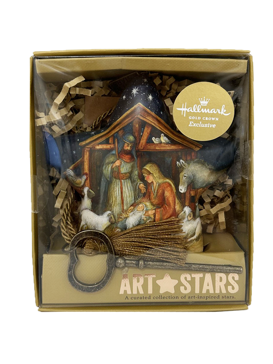 nativity art star front