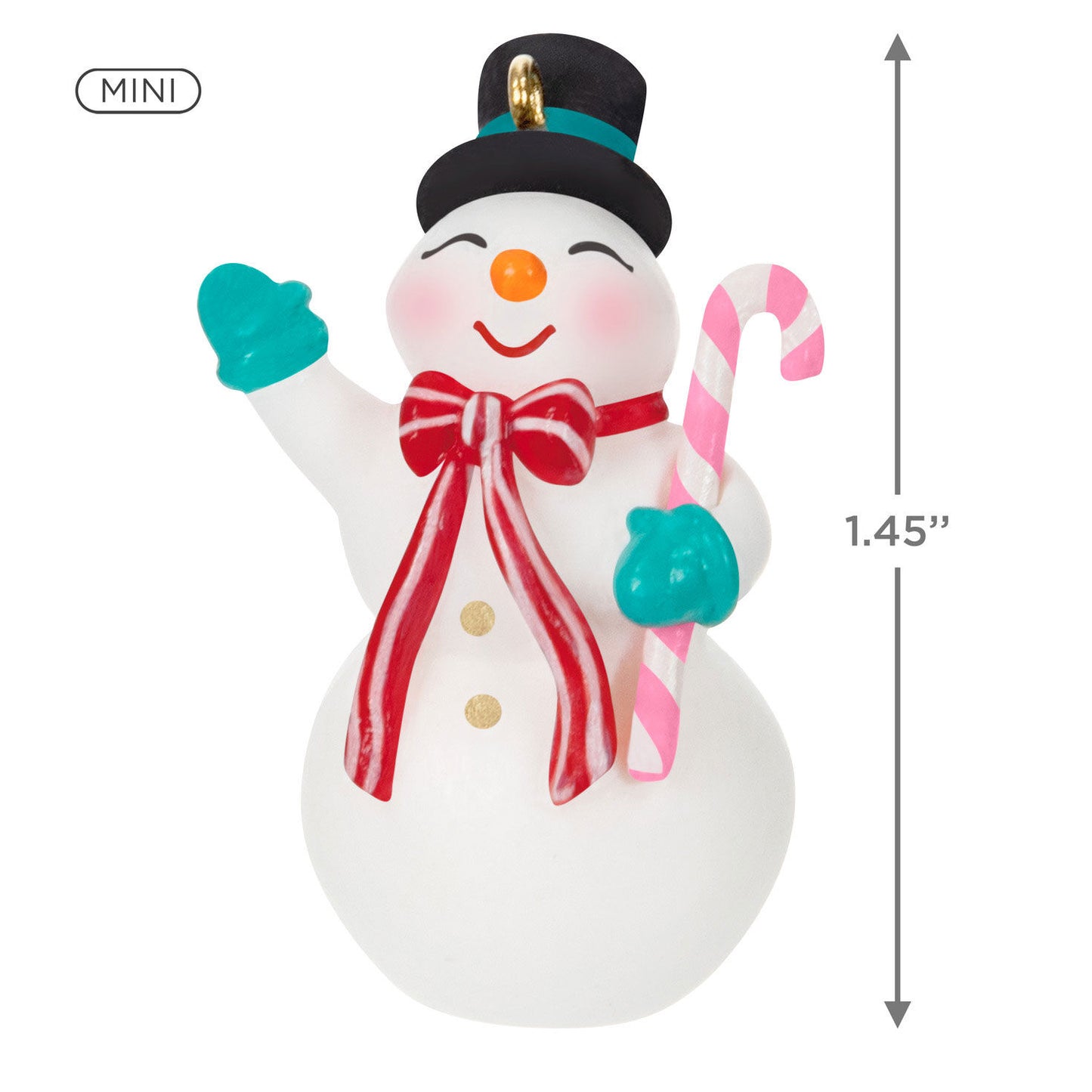 Mini Nostalgic Snowman Ornament, 1.45"