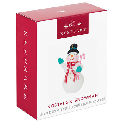 Mini Nostalgic Snowman Ornament, 1.45"