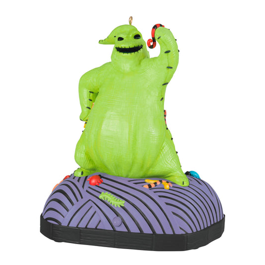 Disney Tim Burton's The Nightmare Before Christmas Oogie Boogie Ornament With Sound and Motion