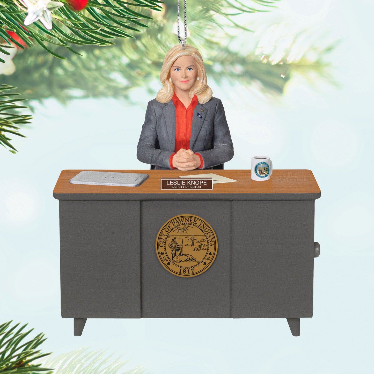 Parks and Recreation Leslie Knope Ornament With Sound