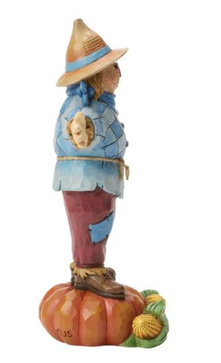 Jim Shore Scarecrow Standing on Pumpkin