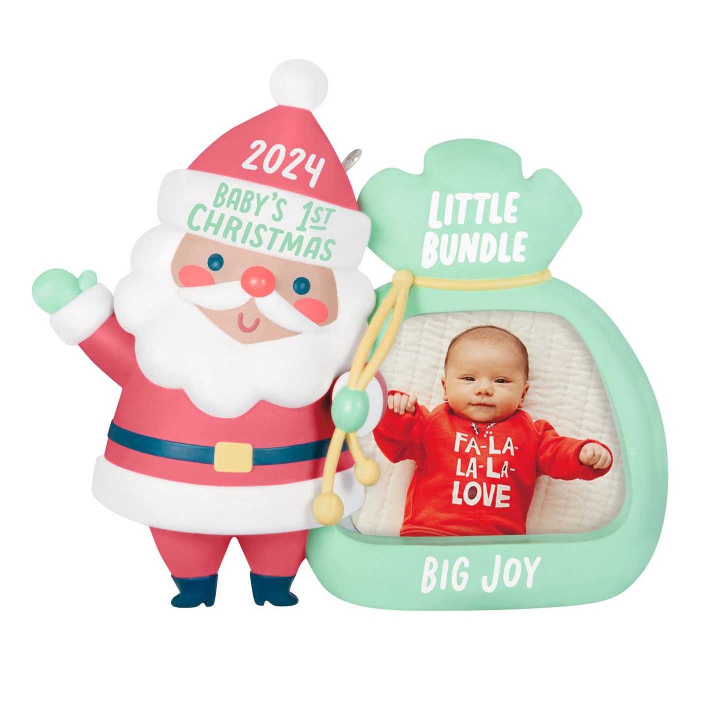 Little Bundle Big Joy 2024 Photo Frame Ornament