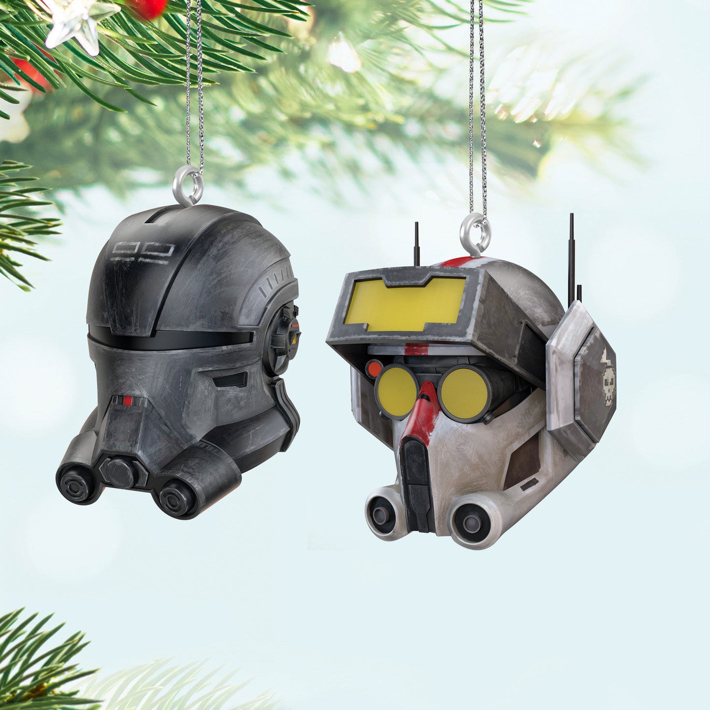 Mini Star Wars: The Bad Batch™ Echo™ and Tech™ Ornaments, Set of 2