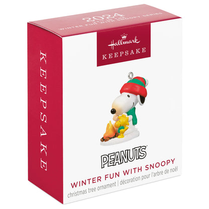 Mini Peanuts® Winter Fun With Snoopy Ornament, 1.02"