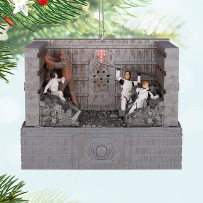 Star Wars: A New Hope™ "Shut Down the Garbage Mashers!" Ornament With Light, Sound and Motion