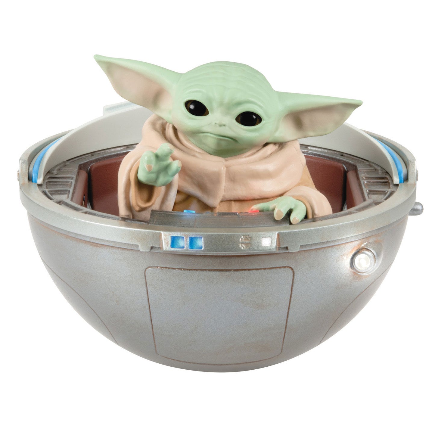 Star Wars: The Mandalorian™ Grogu™ in Hovering Pram Ornament With Light, Sound and Motion