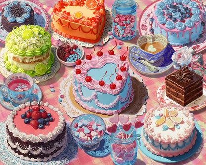 Vintage Cakes 500 Piece Puzzle
