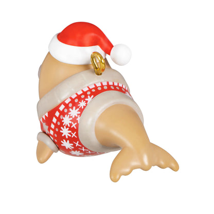 Mini Festive Flippered Friend Ornament, 0.85"