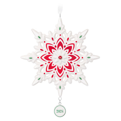 Snowflake 2024 Porcelain Ornament