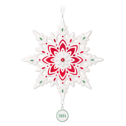 Snowflake 2024 Porcelain Ornament