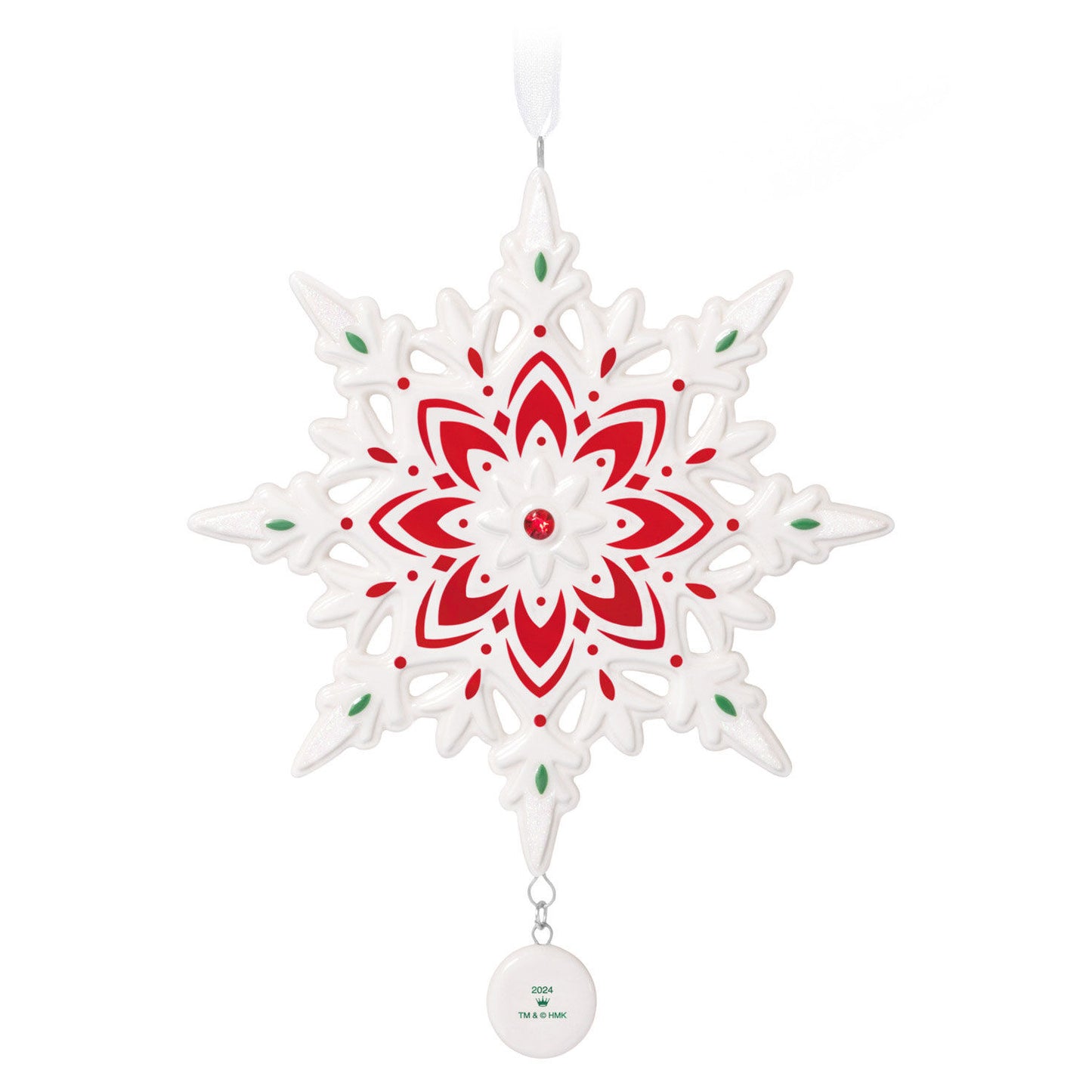 Snowflake 2024 Porcelain Ornament