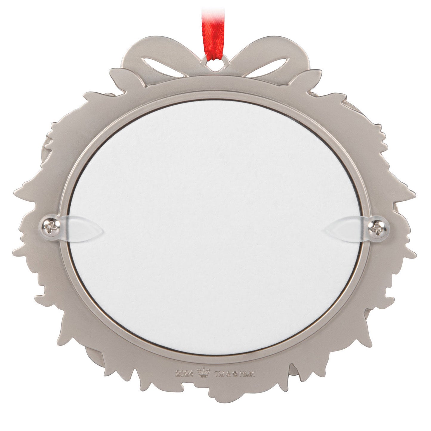 Our Family Christmas 2024 Metal Photo Frame Ornament