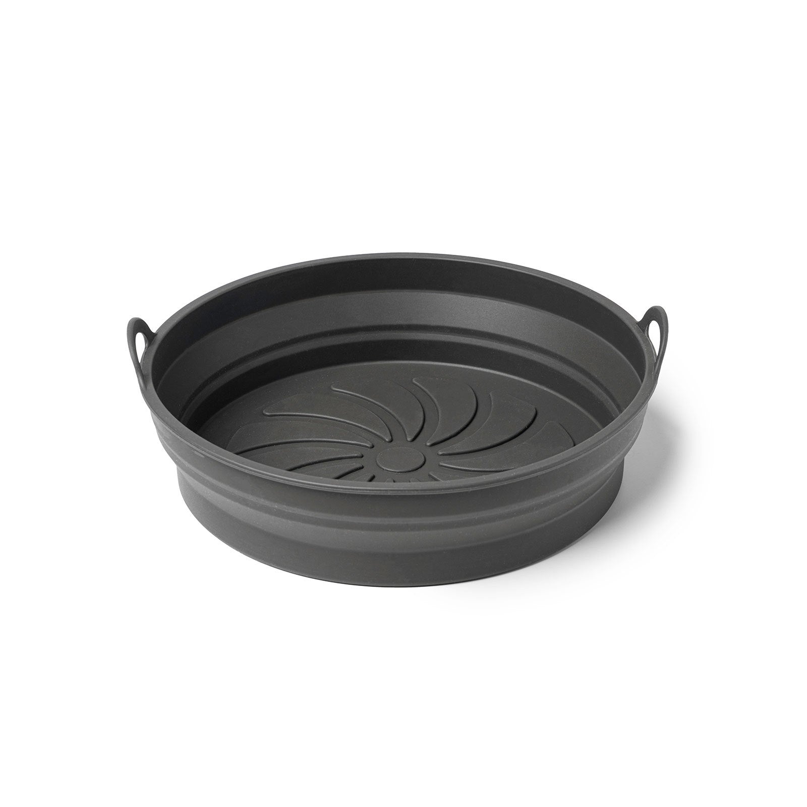 Krumbs Kitchen Black Silicone Collapsible Lunch Container