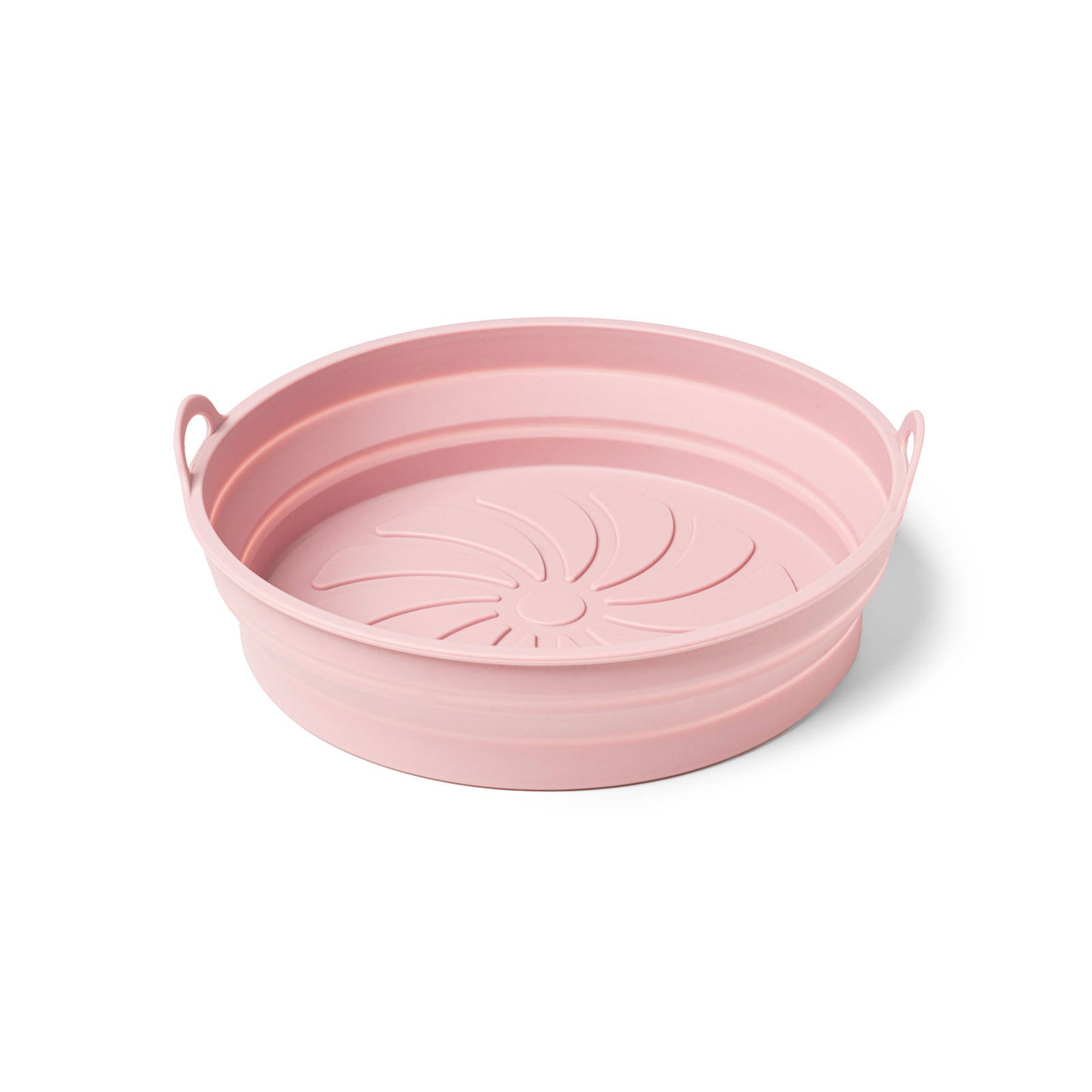 round pink basket