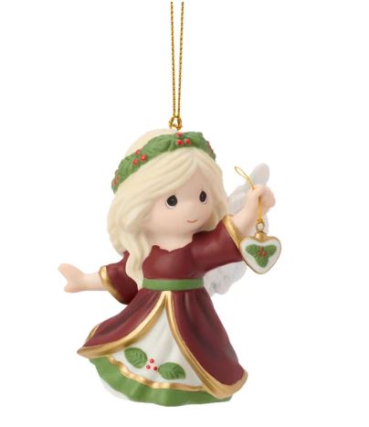 Heartfelt Christmas Wishes Annual Angel Ornament