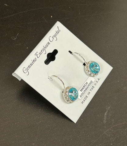 march birthstone earrings