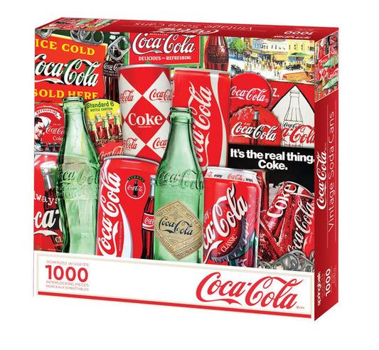 Coca Cola then and now puzzle box