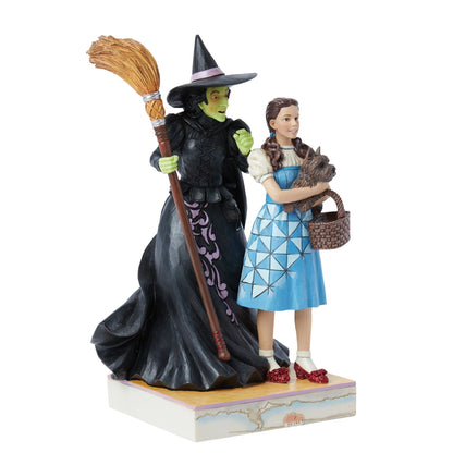 witch and dorothy figurine 3/4 view