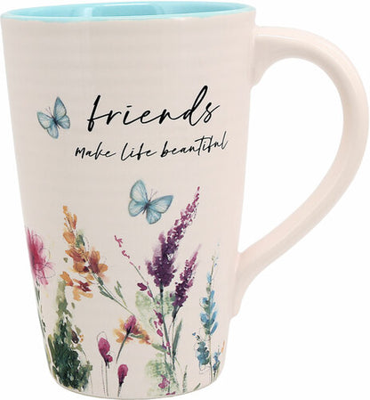 Friends 17oz Cup - "Friends Make Life Beautiful"