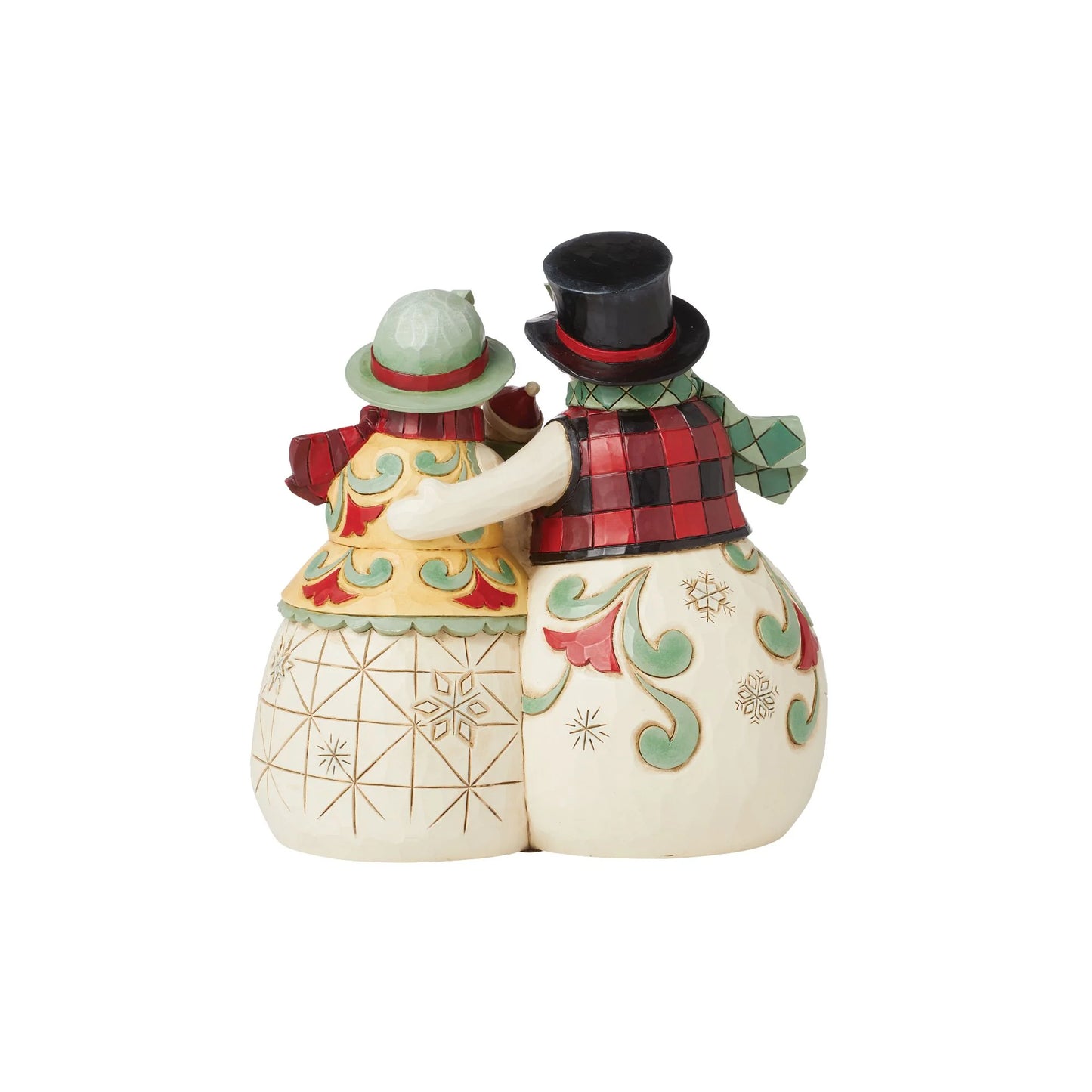 snowman figurine back