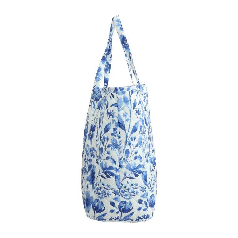 floral tote side