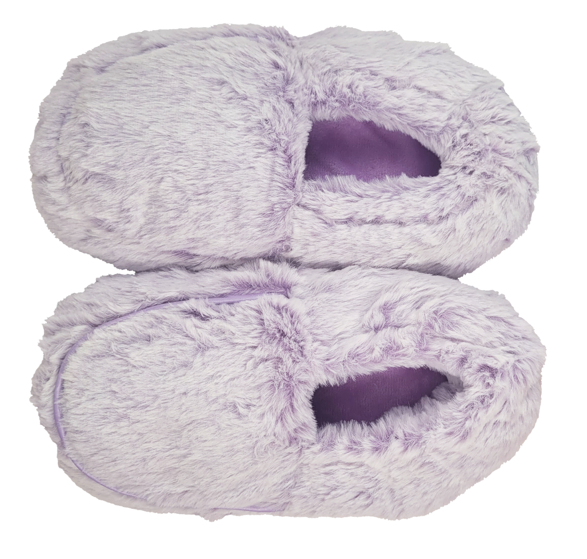top of lavender slippers