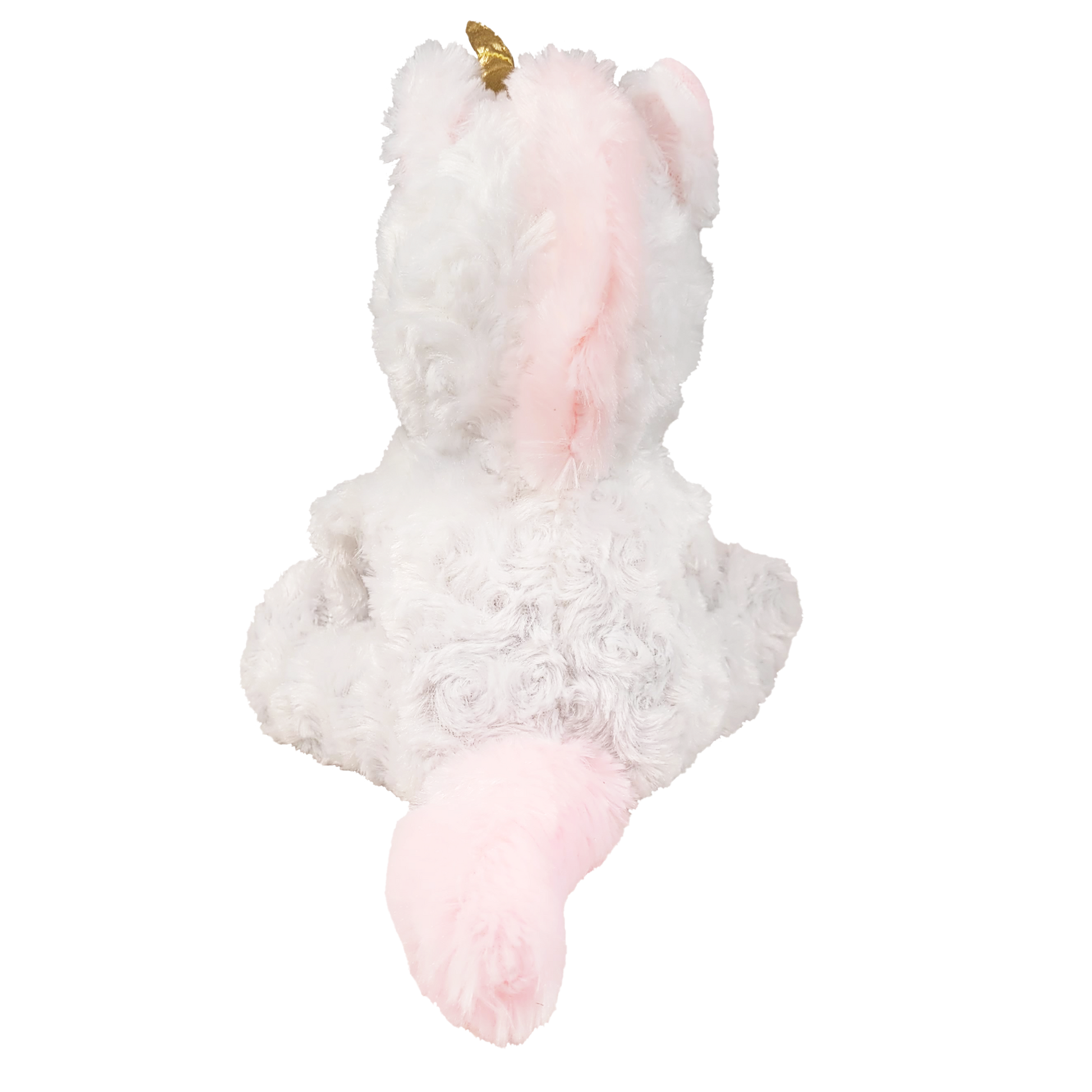 unicorn plush back