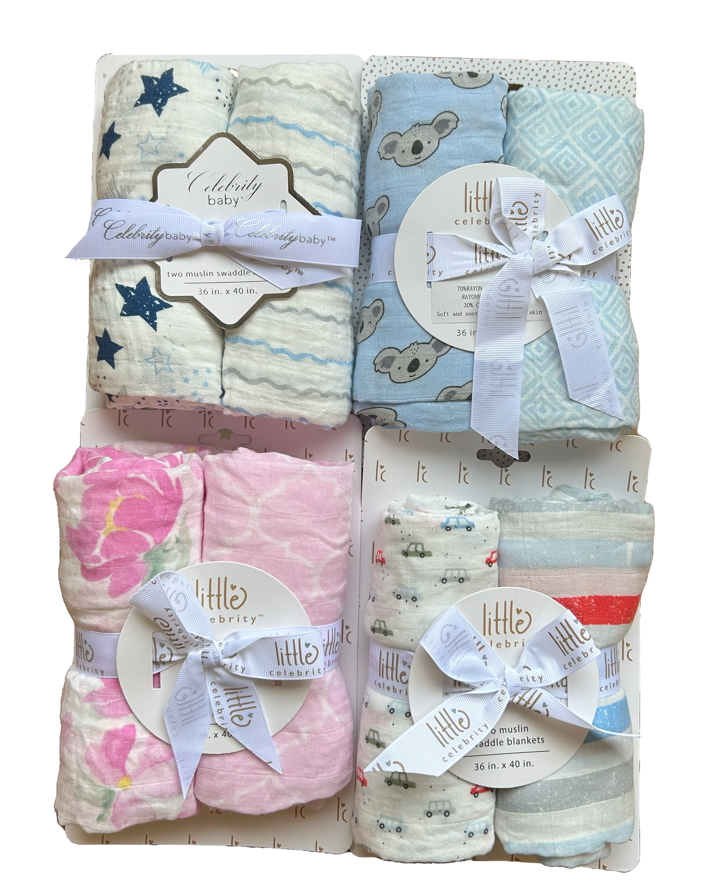 collection of baby blankets