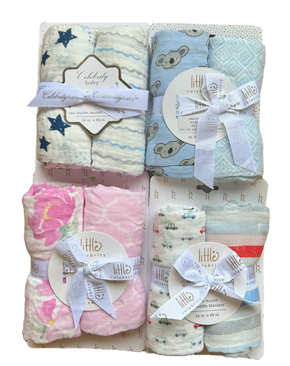 collection of baby blankets