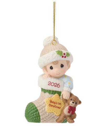 Precious Moments Dated 2026 Baby Boy Hanging Ornament
