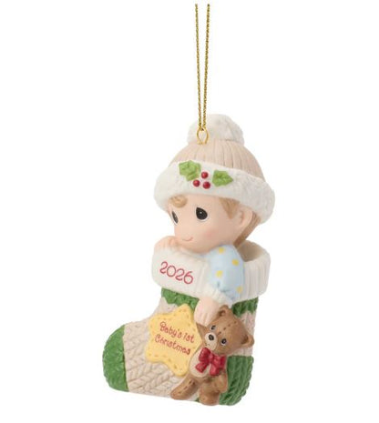 Precious Moments Dated 2026 Baby Boy Hanging Ornament