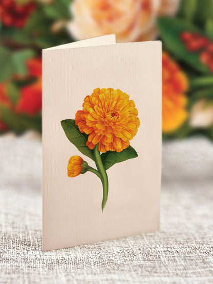 Pop up bouquet card