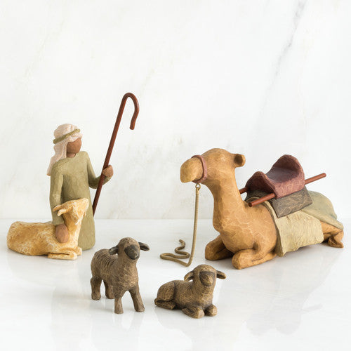 Willow Tree Nativity Shepherd and Stable Animals